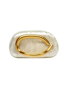 2026 Women's Unique Shell Acrylic Evening Bag Trendy Party Crescent Clutch Crossbody Shoulder Handbag Fashion Clutch