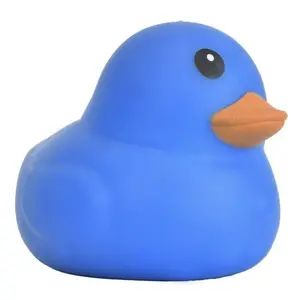 Stretchy Rubber Duck Squeeze Toys, TPR Squishy Stress Relief Duck Fidget Toys for Kids and Adults, Colorful Decompression Sensory Toys for Anxiety Relief(Blue)#HEF