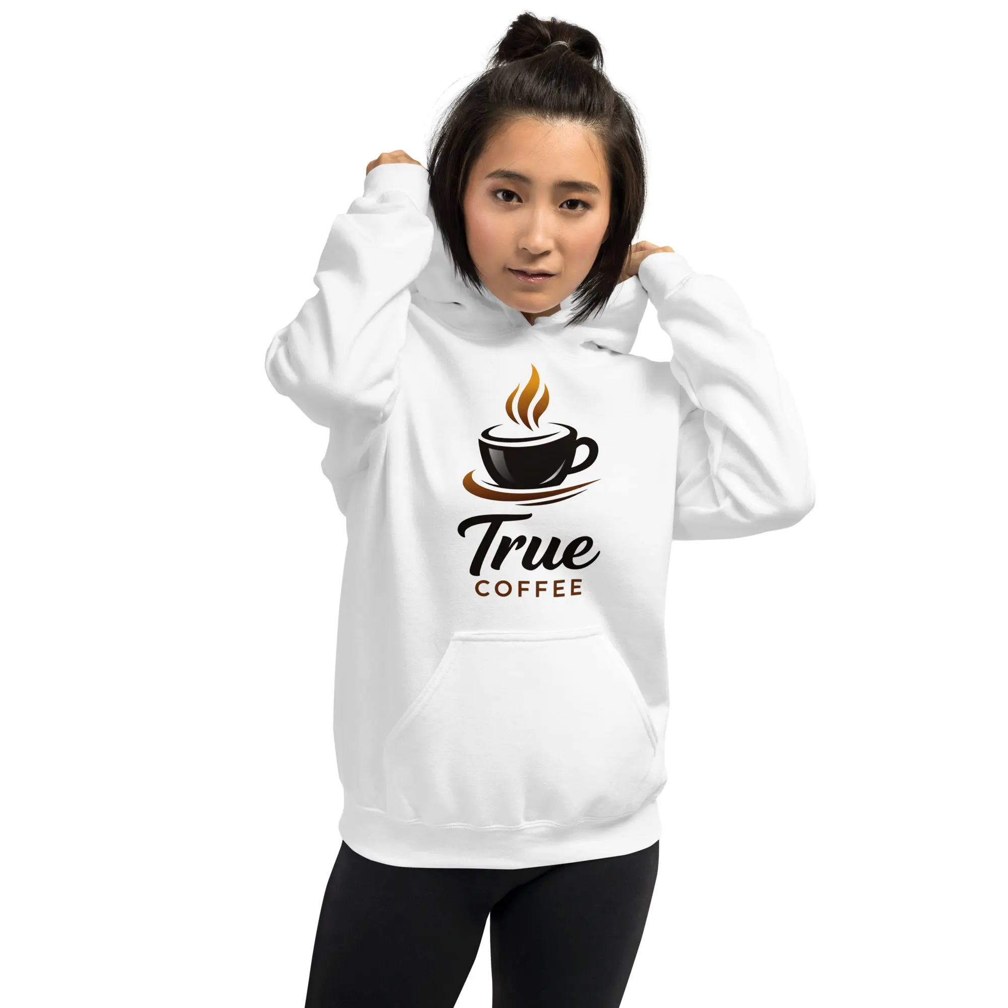 Unisex Soft Fabric Hoodie, Polyester-Spandex Casual Sweatshirt Tops