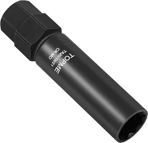 【Mother's Day】TOPME 10 Spline Lug Nut Socket, Replacement for TA20-19/21,Compatible with Bimecc 10 Spline Lug Key,for Removing 10 Point Lug Nut Key for Truck Large SUV with 13/16 and 7/8 Hex Drive,CR-MO (Ta20 19-21)