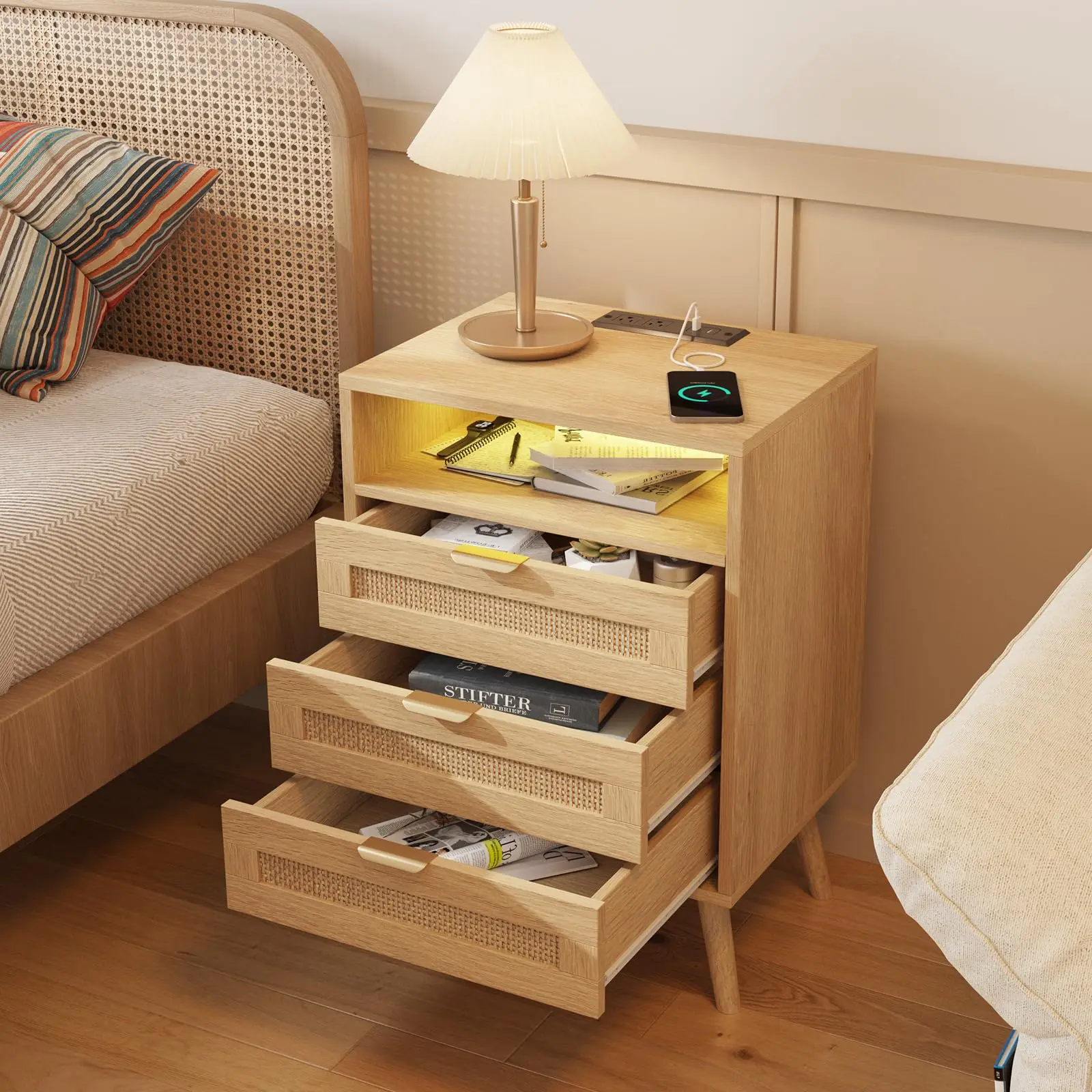 Rattan 1 Pack (3 Drawers)