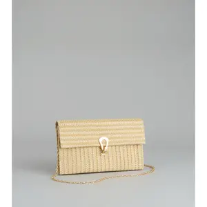 Vacation Mode Straw Clutch