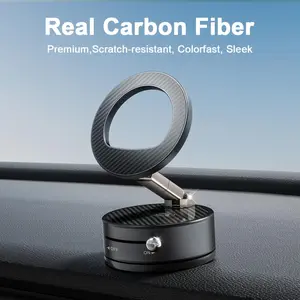 Premium Carbon Fiber MagSafe Phone Holder & Grip 360° Rotating Stand, Reinforced Hinge  The Perfect Tech Gift for Men & Women, iPhone Compatible