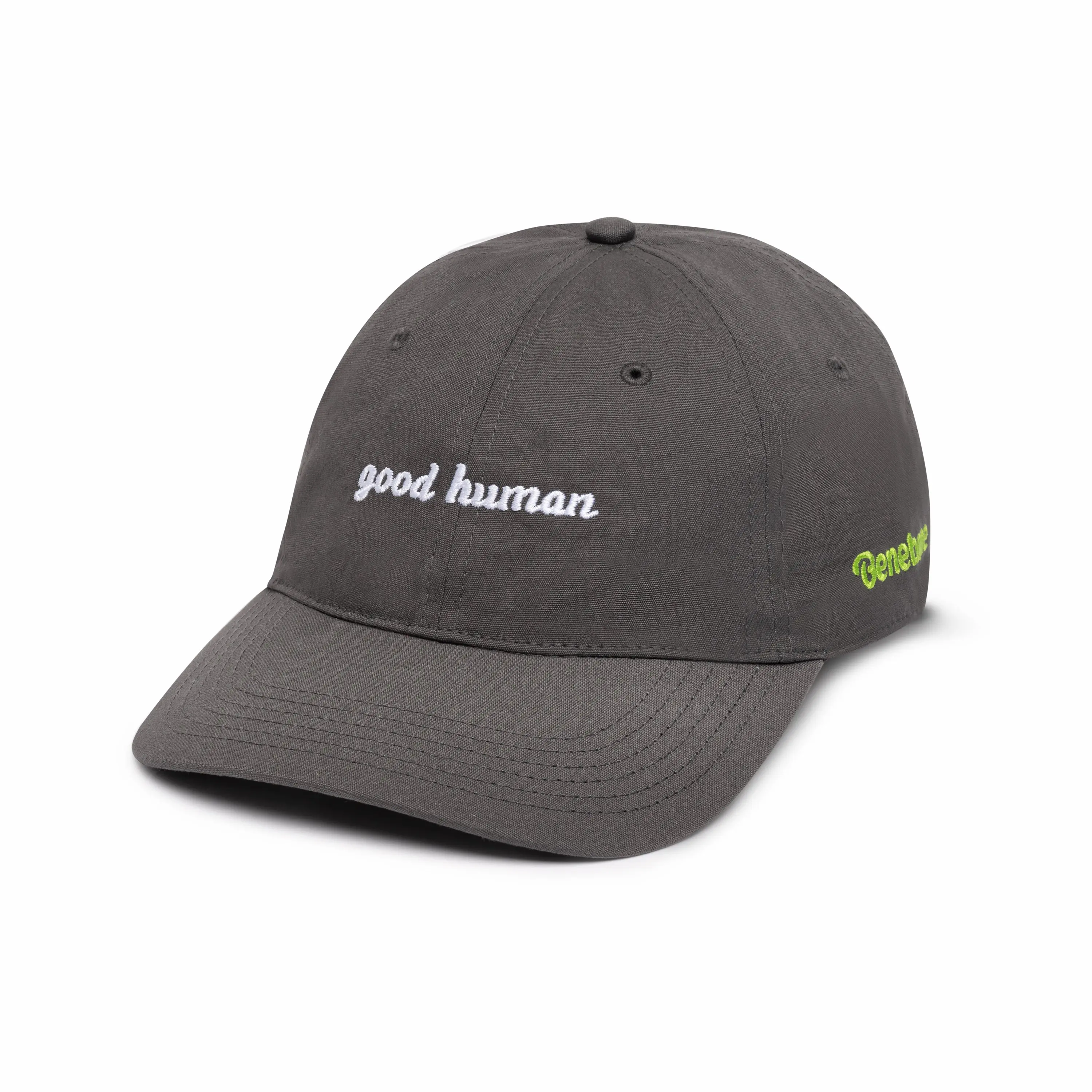 Good Human Embroidered Hat | Casual Fit Ball Cap with Embroidered Detailing