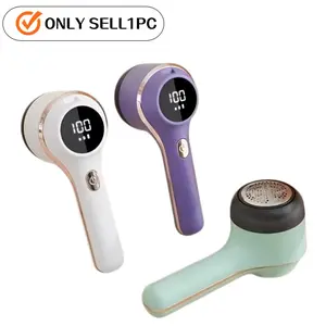USB rechargeable clothing fuzz trimmer - Efficiently removes clothes fuzz and lint. Home multi-functional hair removal and trimming tool. Portable design with long battery life. Specialized hair removal and fuzz removal device for coats, sweaters
