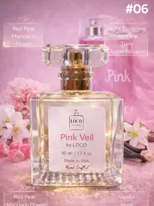 Pink Veil by LOCO | Oil Base | Pear Red Berries | Jasmine Peony | Vanilla Musk | Fragrance Perfume
