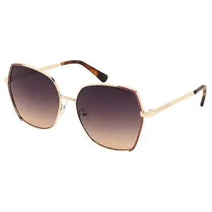 Kenneth Cole Reaction Oversized Square Metal Sunglasses