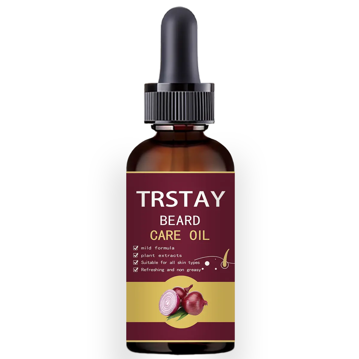 Men's Beard Oil: Formulated with botanical extracts; tames frizz and imparts a fresh scent; leaves the beard soft and smooth; suitable for daily use.