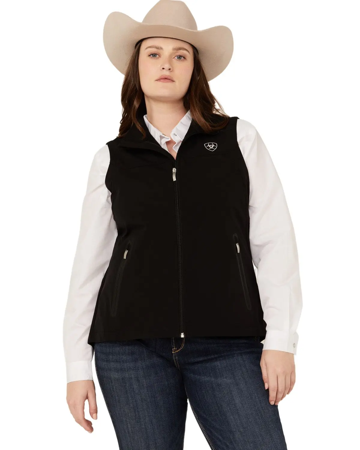 Ariat Women's Women'S Team Softshell Vest Plus - 10020762-Plus