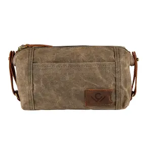 Waxed Canvas Dopp Kit