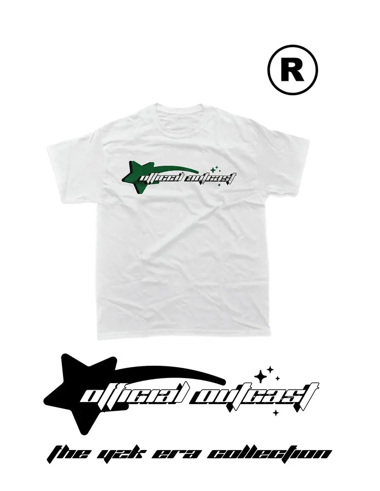 Official Outcast Pine Green Y2K Era Tee