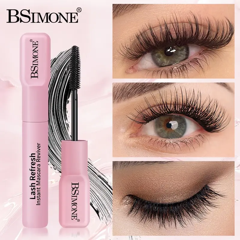 Bsimone Waterproof Sweat-Resistant Mascara, Long-Lasting 24hr Wear, Perfect for Summer, Fitness, Parties, Travel, Easy Application