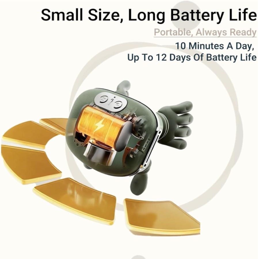 Bionic Heating Massager, Portable Acupressure Neck and Back Massager, Electric Deep Tissue 4D Kneading Massage, Designed to Mimic Human Hands for Pain Relief and Muscle Relaxation (Green) Bionic Heating Massager, Portable Acupressure Neck and Back Massager, Electric Deep Tissue 4D Kneading Massage, Designed to Mimic Human Hands for Pain Relief and Muscle Relaxation (Green)