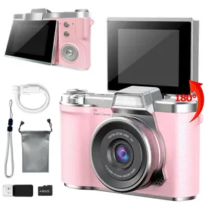 Auto Focus Digital Camera, Full HD 1080P Small Compact Camera, 32GB Storage Card, 8x Zoom, Suitable for Teenagers Beginners, Portable Electronic Camera