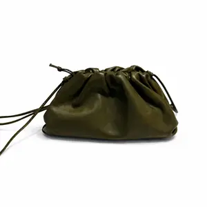 Pre-owned PRADA Calfskin Tote Bags BJ1109904035 Pouch Mini Green