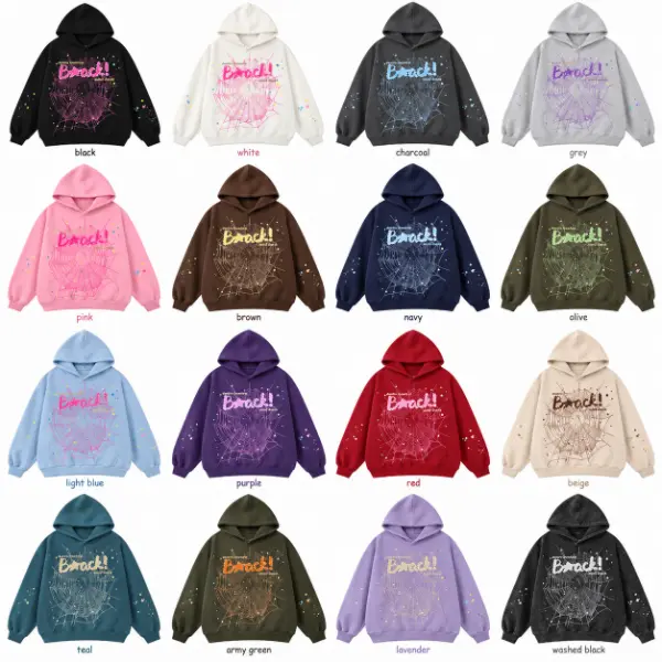 Hip Hop Spider Hoodies Set Y2k Hoodie Tracksuit Pullover Sweatshirt for Women Men Matching Hoodies for Couples