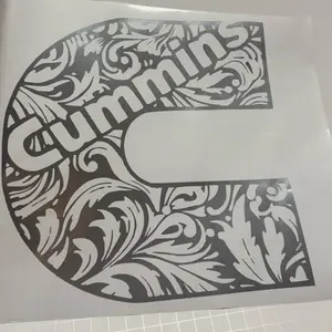 Cummins tooled Decal Design - Premium Colored Permanent Vinyl - Customizable Options - 1-3 Days Processing Time - Includes Transfer Tape Will only refund if product is returned in tact.