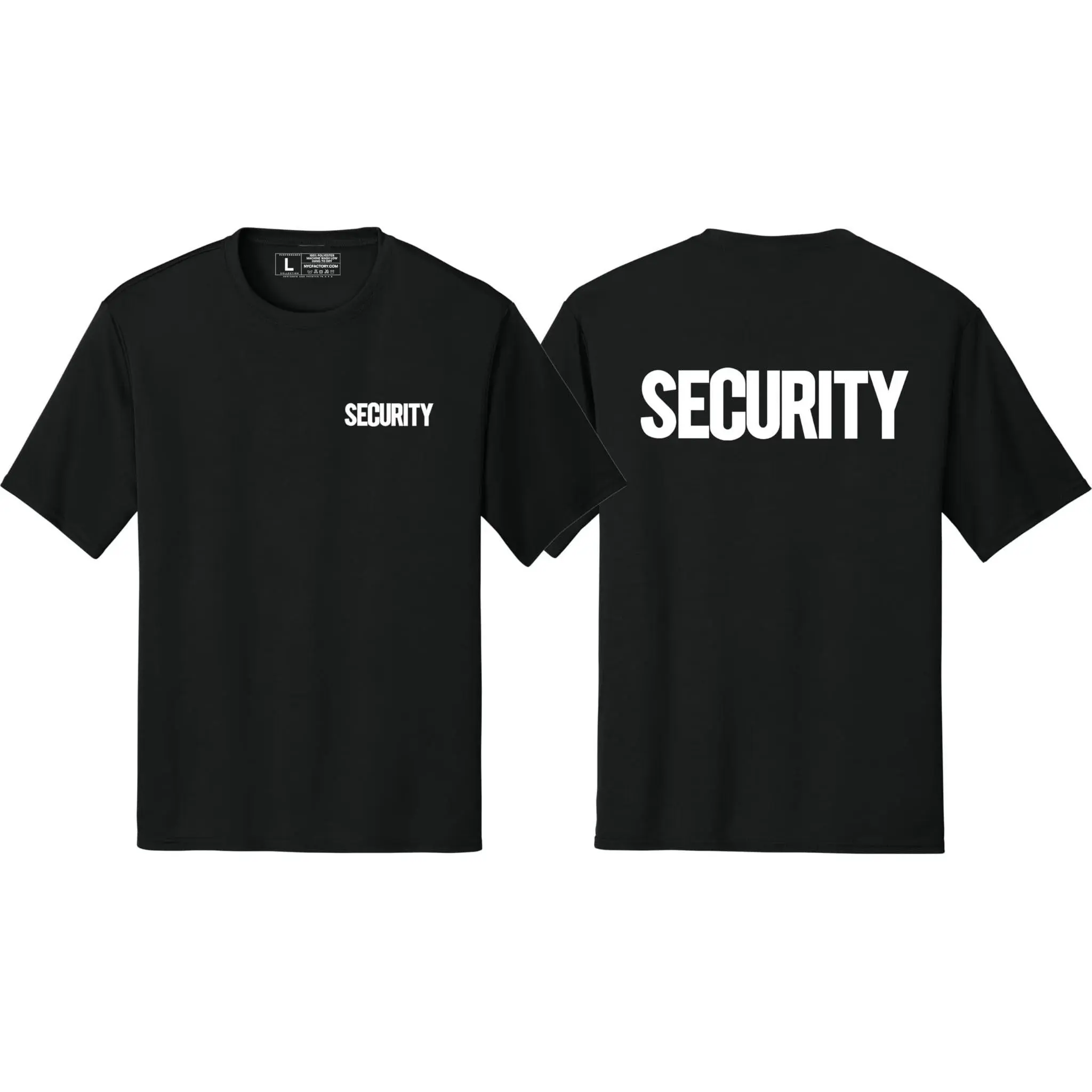 NYC Factory Men's Security Black T-Shirt