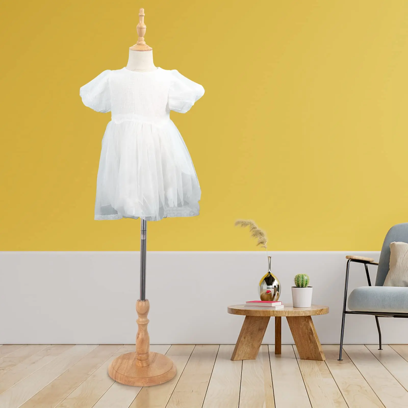 Adjustable Child Mannequin for Apparel Scarf Window Shop Display 2-10 Years Old Store Jackets with Wooden Base for Easy Assembly Assemble Easily