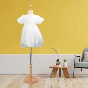 Adjustable Child Mannequin for Apparel Scarf Window Shop Display 2-10 Years Old Store Jackets with Wooden Base for Easy Assembly Assemble Easily