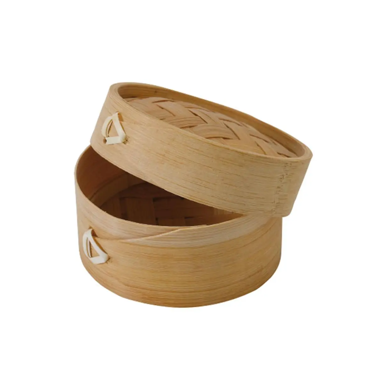 212 MAIN Bamboo Weave Dim Sum Mini Steamers with Lids (3.9x2.1 in, Pack of 100) - Home & Festive Supplies Cookware for Festive Kitchen Cooking, Large Size Full Table Set Party Essentials