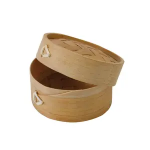 PacknWood  Dim Sum Bamboo Mini Steamer & Lid - 3.9 x 2.1 In- Pack Of 100