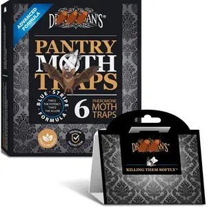 Traps for Kitchen, How to Get Rid of Moths in House (6 Pack, Black)