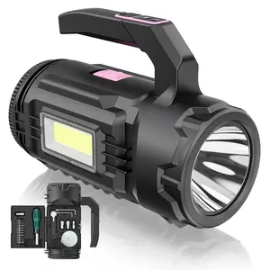 OGERY Rechargeable Flashlight, Multi-Tool Camping Lantern with 983LM, 9000 mAh Portable LED Camping Spotlight for Camping Emergency, Outdoor Hiking