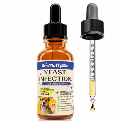 #backtoschool Yeast Infection Relief Drops for Dogs – 60ml | Soothes Itching, Supports Healthy Ears & Skin, Allergy Relief,  Helps Relieve Yeast Overgrowth, Safe for All Ages Dogs