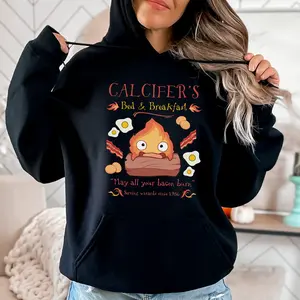 Howl's Moving Castle Inspired Calcifer's Bed Breakfast Unisex Hoodie T-shirts, Sweater, Hoodies – Suitable for All Genders