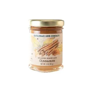 Savannah Bee Company Whipped Honey - All Natural Spreadable Honey (3 Ounce (Pack of 1), Cinnamon)