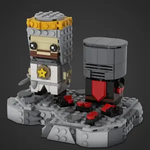 Medieval Knight vs Serpent Duel Building Blocks Set 311 Pieces Creative Fantasy Battle Model Kit Realistic Action Figures for Kids Collectors Adventure Play Desk Display Parent-Child Gift