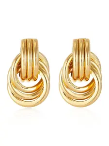 Gold Knot Earrings for Women Gold Silver Earrings Heart Link Drop Dangle Earring Chunky Gold Knotted Statement Jewelry