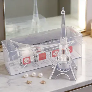 2-in-1 Facial Cleansing Brush & Makeup Brush | Deep Pore Clean, Ultra-Soft Bristles, Nose Blackhead Care, Portable Beauty ToolDeep Clean, Soft Bristles, Perfect for Nose & Pores brand shipping free Transparent Rotating Holder makeup brushes set