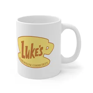 Luke's Diner Mug, Gilmore Girls, White Ceramic Mug, Founded 1779, Gift for Wife