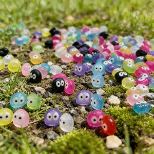 Glowing Mini Coal Balls, Glowing Ghosts, Mini Dolls, Fairy Garden Decor, Home Decoration, Glow Accessories, Fluorescent, No Power Needed