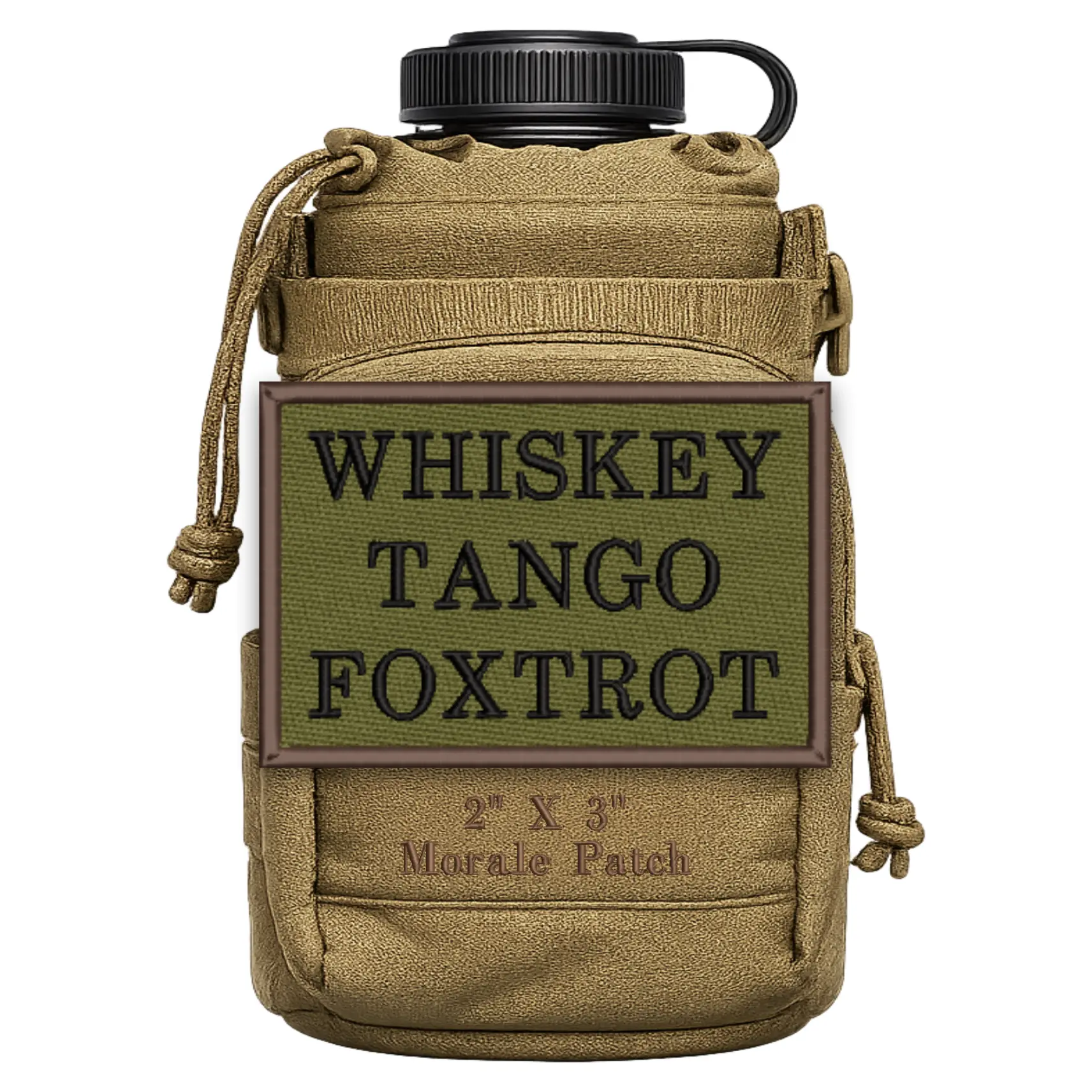 Whiskey Tango Foxtrot WTF Funny Morale Patch 2” X 3” Hook & Loop Back for Hats Jackets Tactical Vests Plate Carriers EDC Gear & Humor Patch Collectors