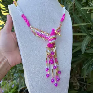 Collar $29 - Mexican necklace handmade glass beads for all occasions/seasons