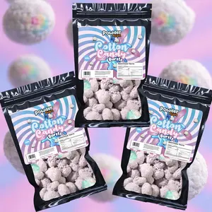 PowderPops 3-Pack Cotton Candy Gusher Bursts 18 OZ Bundle - Sweet Viral Fruit Snack Candy
