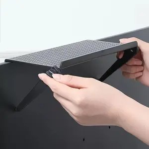 1pc TV Screen Top Storage Shelf Adjustable Monitor Storage Rack Computer Desktop Display Stand TV Router Storage Rack Home Organizer