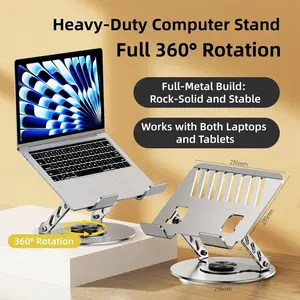 Laptop Stand, Laptop Stand Riser, Computer Tablet Stand, 6-Level Adjustable Aluminum Alloy Ergonomic Folding Portable Desktop Stand