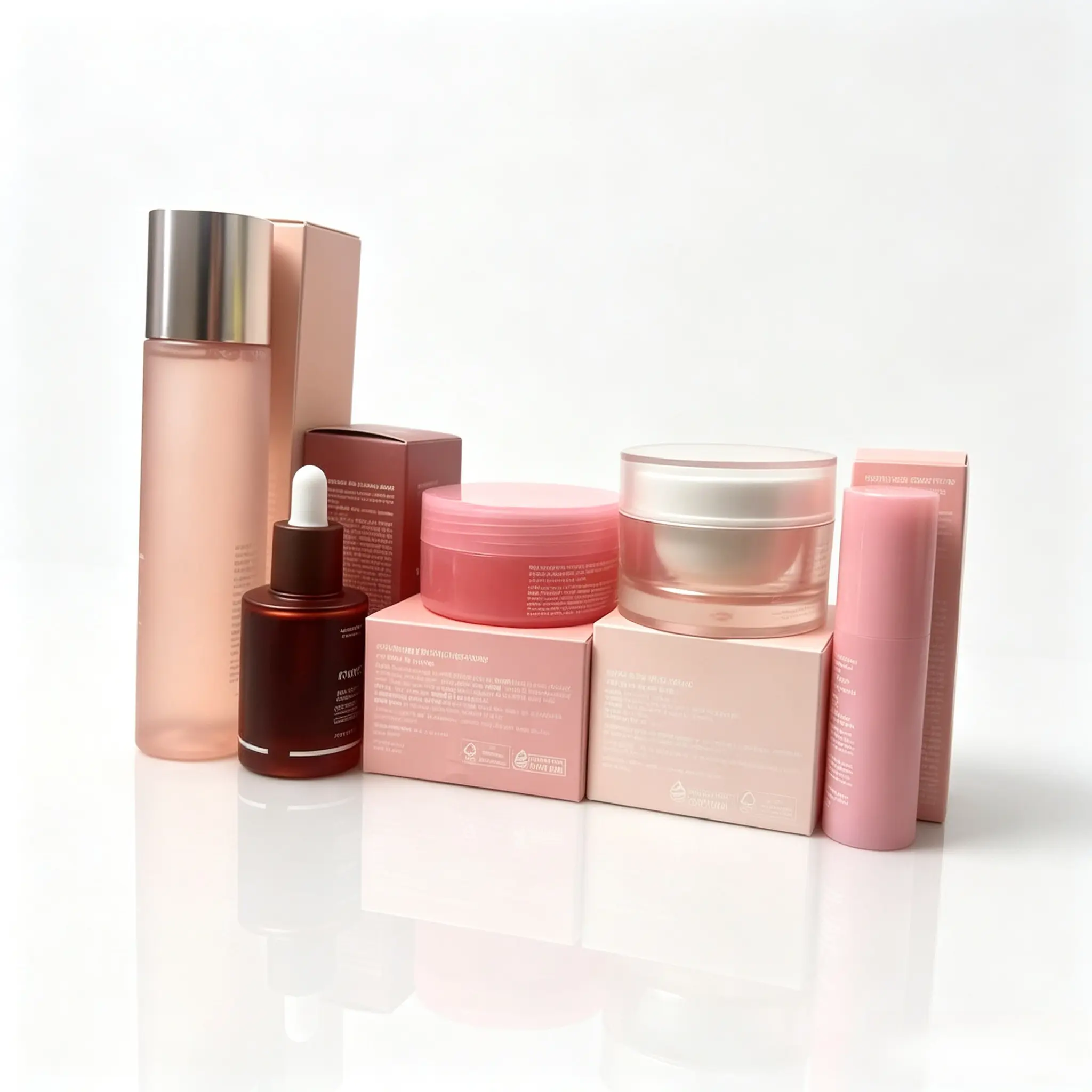 5-piece set of triple collagen skincare, brightening and radiant facial care kit (includes toner, essence, face cream, lipstick, and eye mask)  41