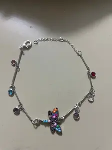 Dragonfly Rhinestone Anklet