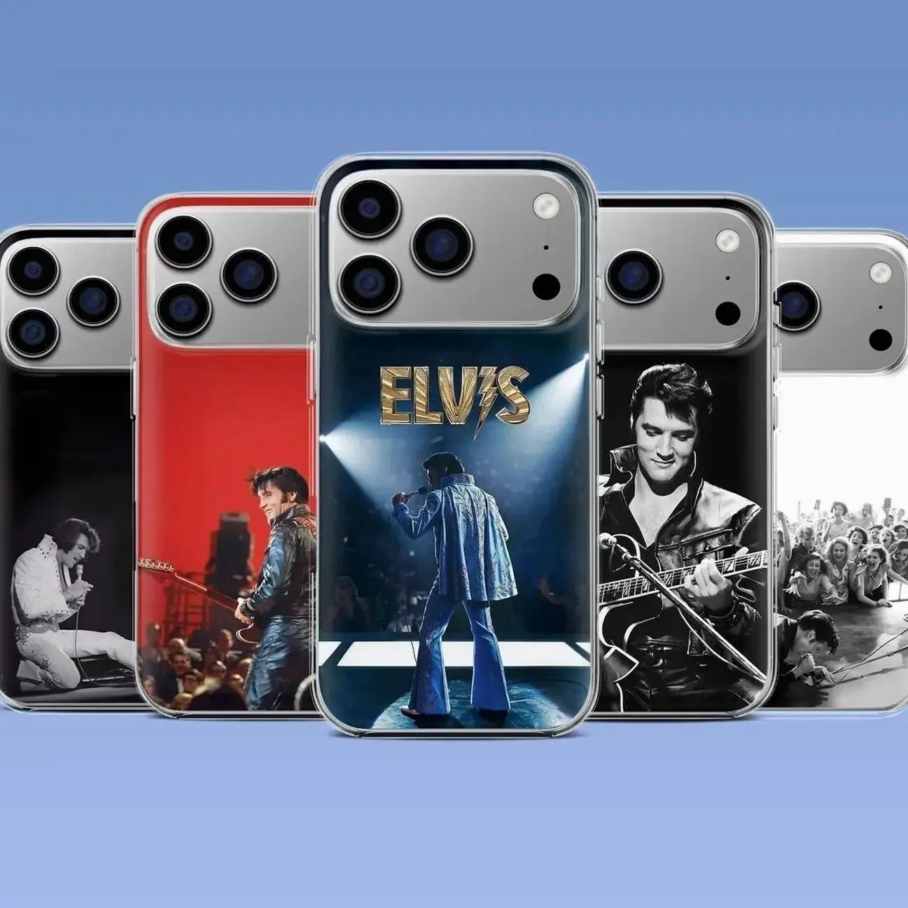 Elvis Presley Wireless Phone Case Cover Compatible with iPhone X, 11, 12, 13, 14, 15, 16, 17 Plus Pro Promax & SS Galaxy S21-26 Series