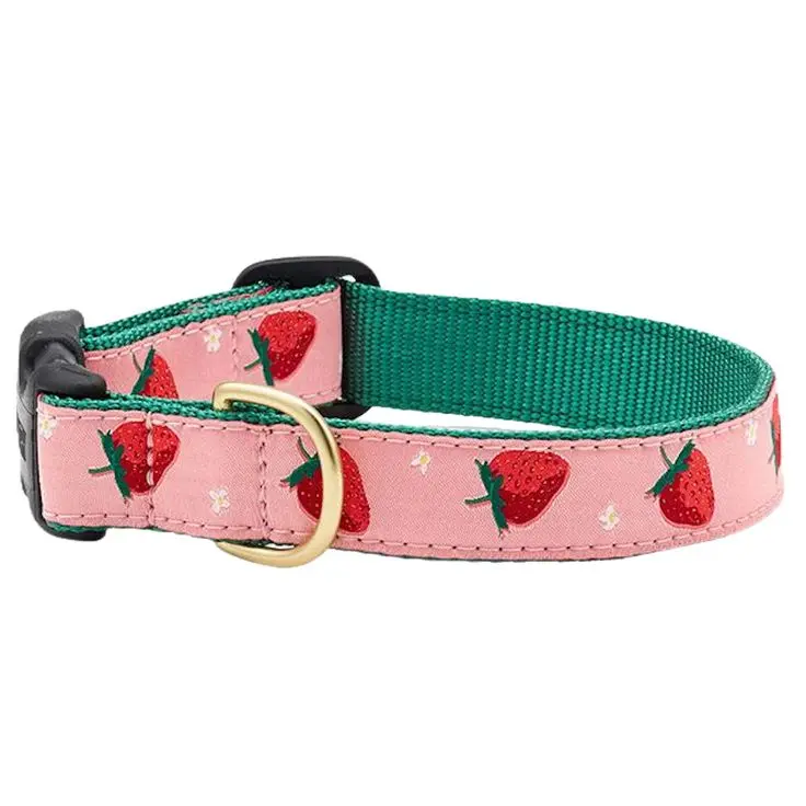 Pet Collar Strawberry, Adjustable Dog And Cat Collars, Pet Accessories