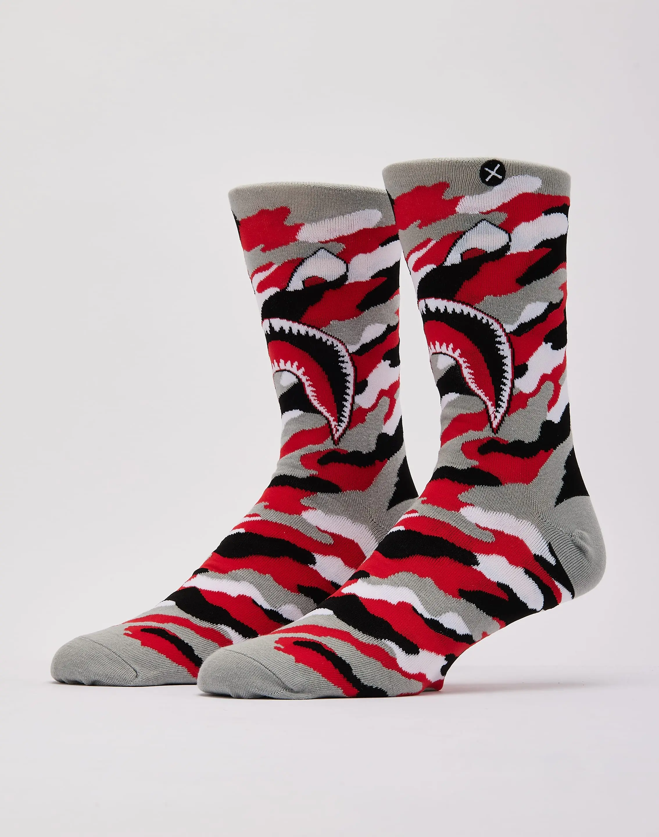 Mens Odd Sox Warplane Slash Camo Crew Socks