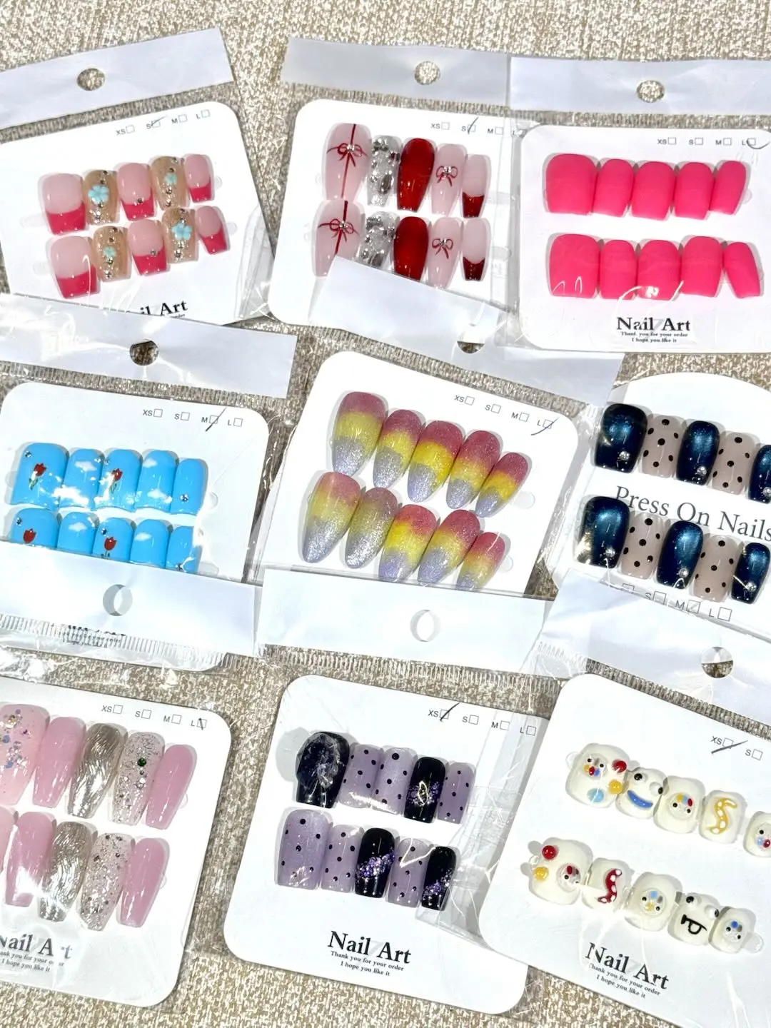 Kiko(15740)gc.$20.99 get 20sets -can choose size and length