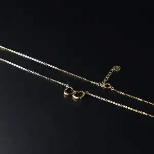 14K Gold Interlocking Heart Necklace - Model NK0101