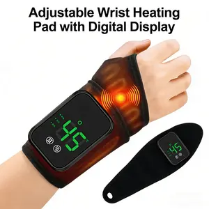 Light Heat Therapy + Massage 2-In-1 Wrist Therapeutic Device, Adjustable Heating, Rechargeable Wireless Cordless Design, Relieves Arthritis/wrist Pain, Suitable for Long-Term Hand Users，Brace for Wrist to Woman Man and Elder