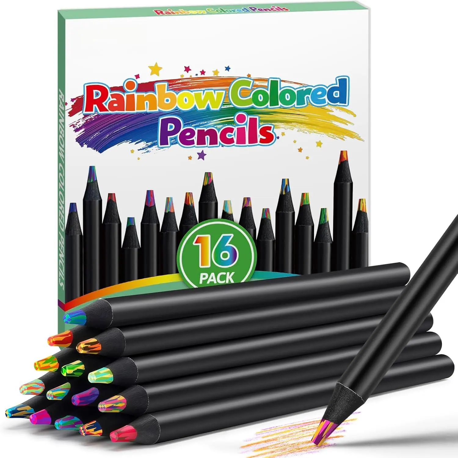 Art Supplies - 16 Colors Rainbow Colored Pencils, Classroom  to School Supplies for , Multicolored Drawing Pencils for Adults, Teen Girl Gifts Trendy Stuff, Stocking Stuffers Party Favors